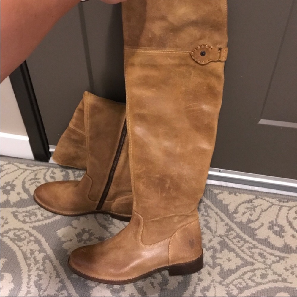Frye Shirley OTK boots 8